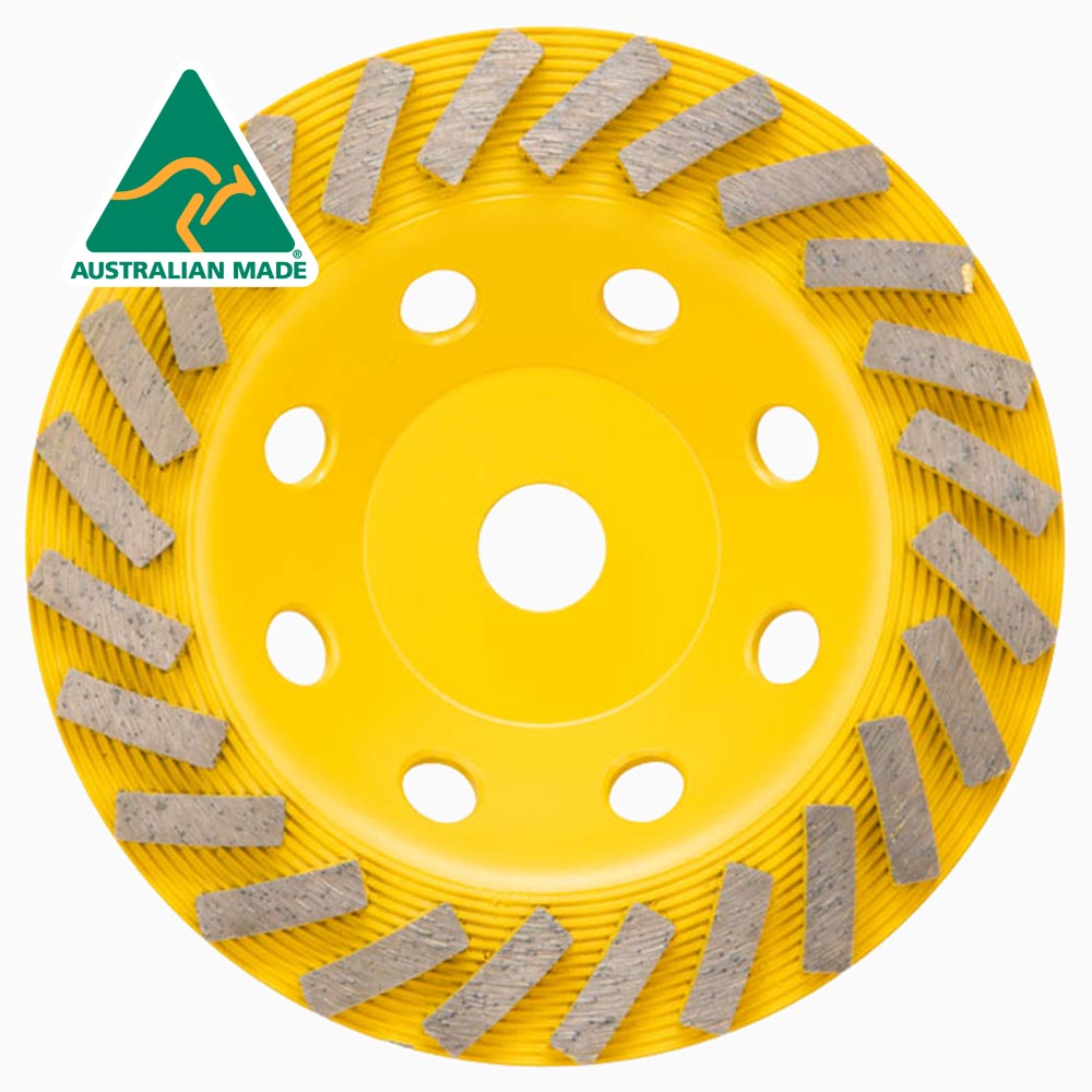 Spiral Cup Wheel - Yellow Series - Syntec Diamond Tools